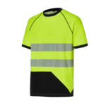 Camiseta AV Algodón Poliester bandas fragmentadas